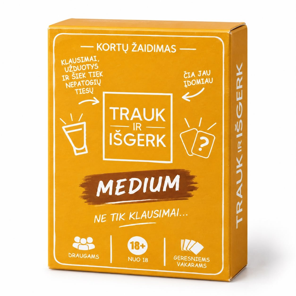 Kortų žaidimas „Trauk ir Išgerk” MEDIUM