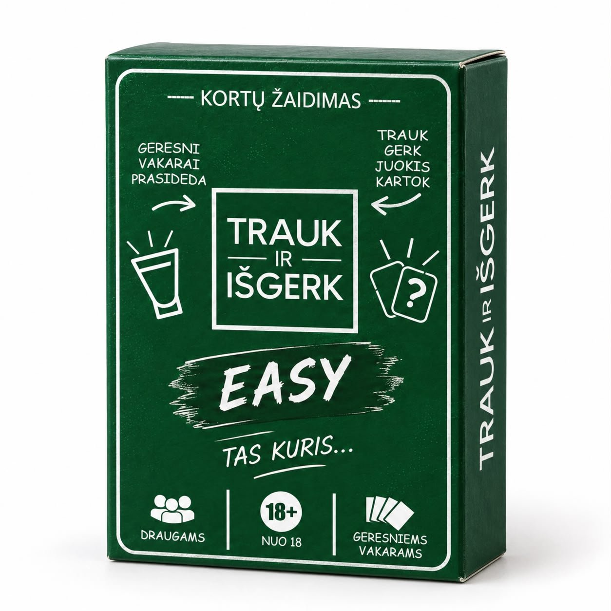 Kortų žaidimas „Trauk ir Išgerk” EASY