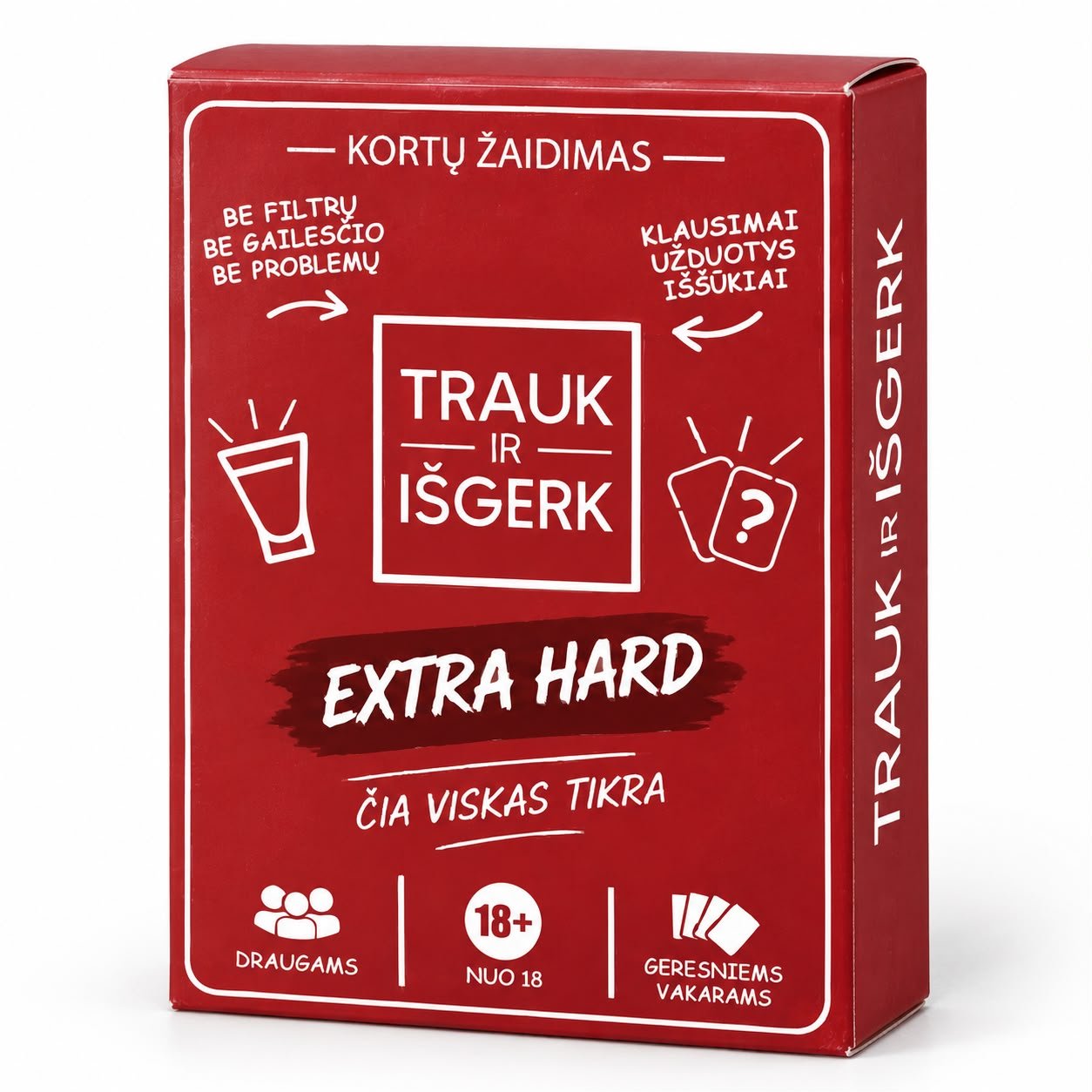 Kortų žaidimas „Trauk ir Išgerk” EXTRA HARD
