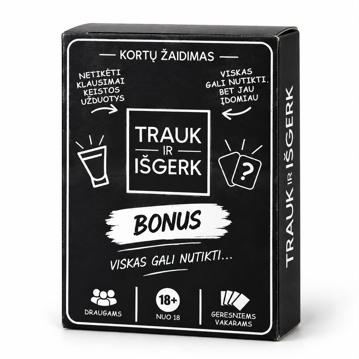 Kortų žaidimas „Trauk ir Išgerk” BONUS